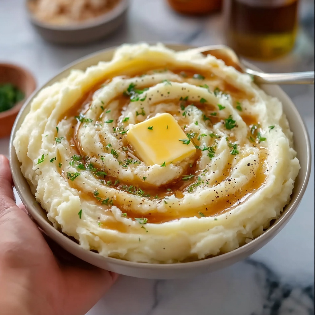 Easy Creamy Mashed Potatoes Recipe - Recipe Image