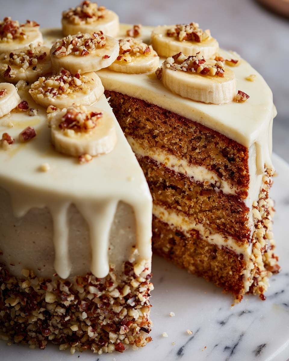 Banana Bread Cake with Cream Cheese Frosting Recipe - Recipe Image