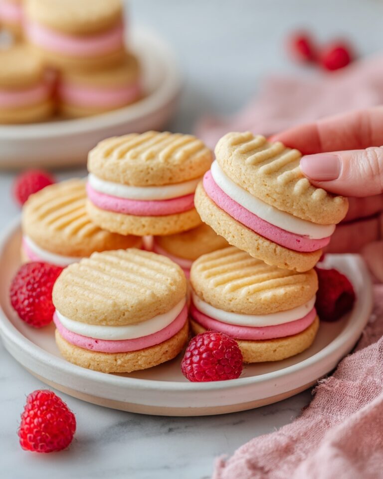 Raspberry Cream Sandwich Cookies Recipe
