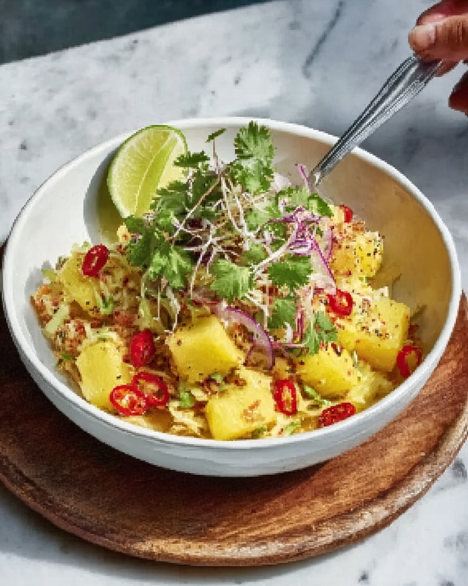 Spicy Pineapple Slaw Recipe - Recipe Image