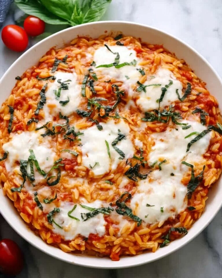 Baked Orzo Pasta with Spinach, Ricotta, and Mozzarella Recipe