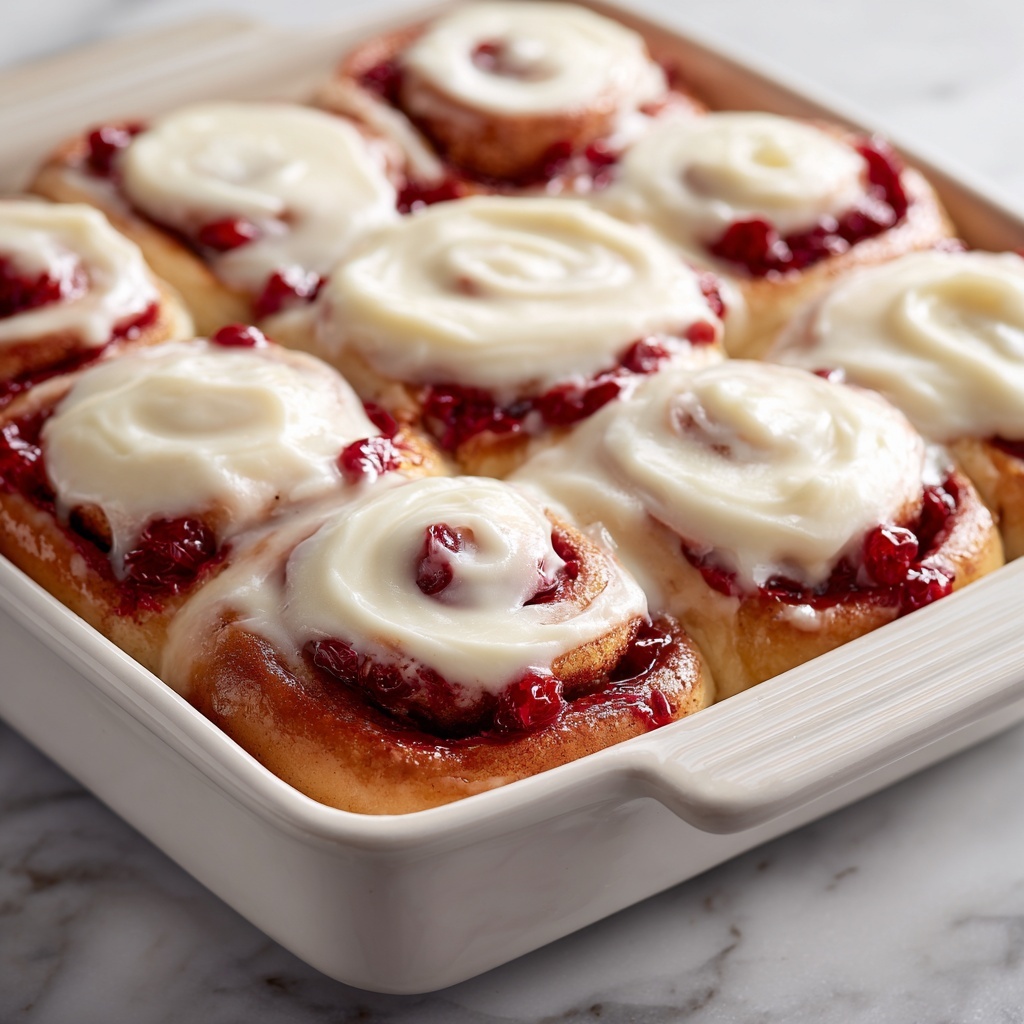 Raspberry Lemon Sweet Rolls with Cream Cheese Frosting Recipe - Recipe Image