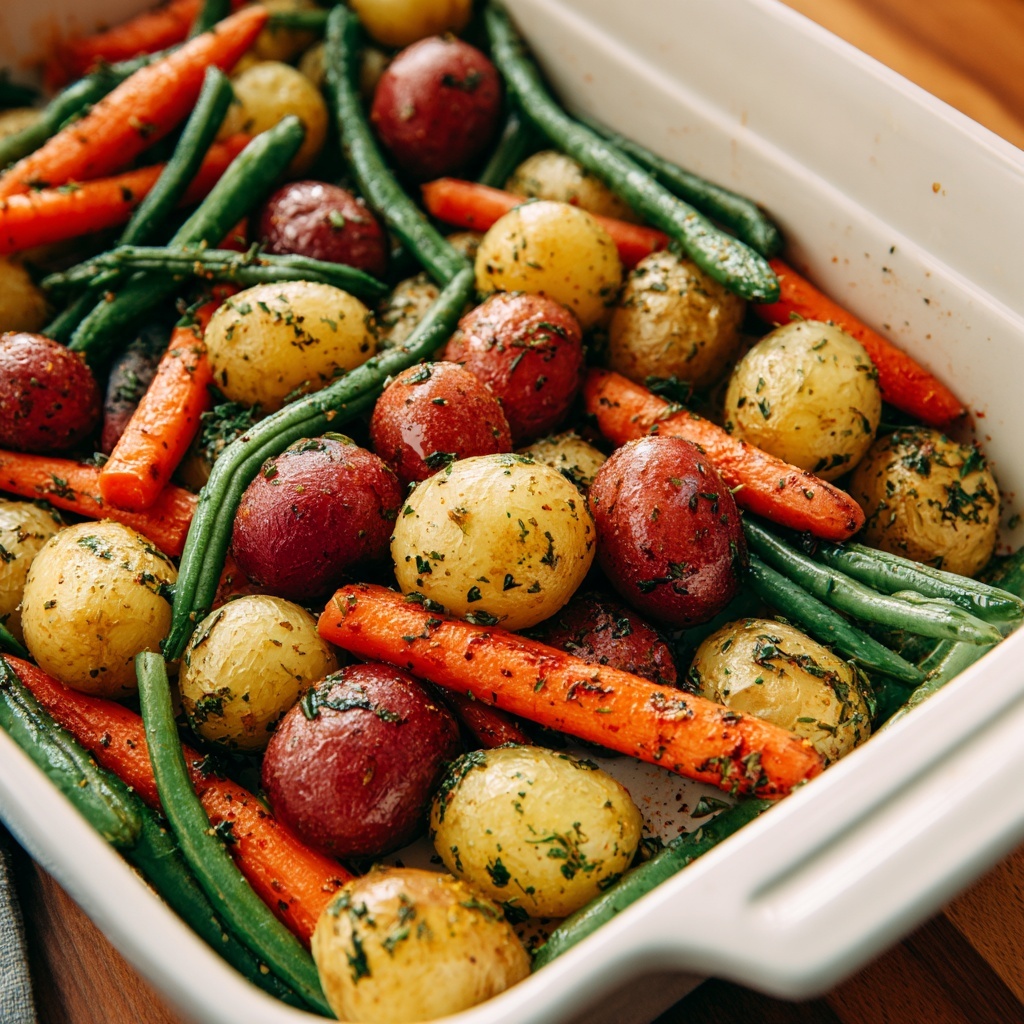 Garlic Herb Roasted Veggies Recipe - Recipe Image