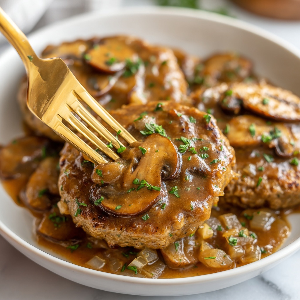 Easy Salisbury Steak with Mushroom Gravy Recipe - Recipe Image