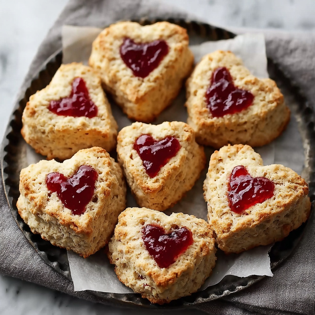 Heart-Shaped Savory Cheese and Herb Scones Recipe - Recipe Image