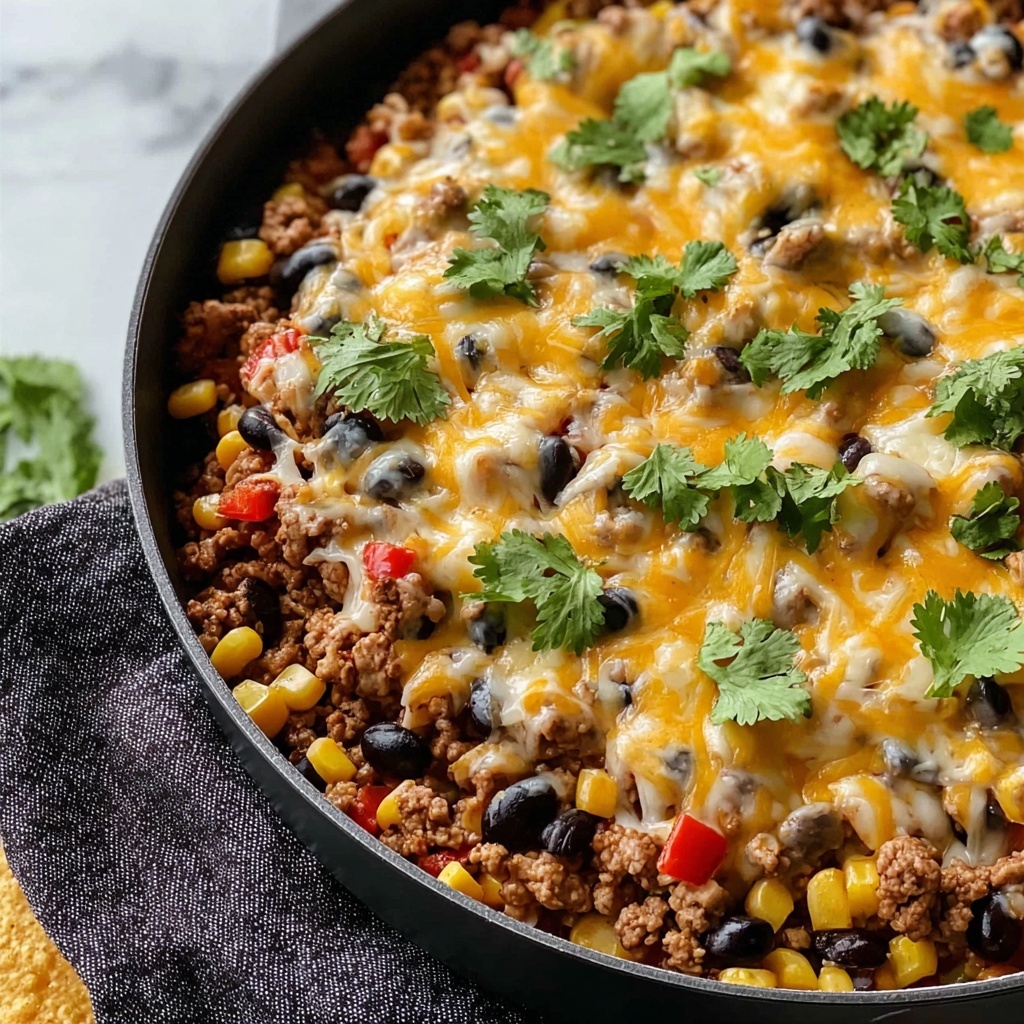 Mexican Beef and Rice Skillet Recipe - Recipe Image
