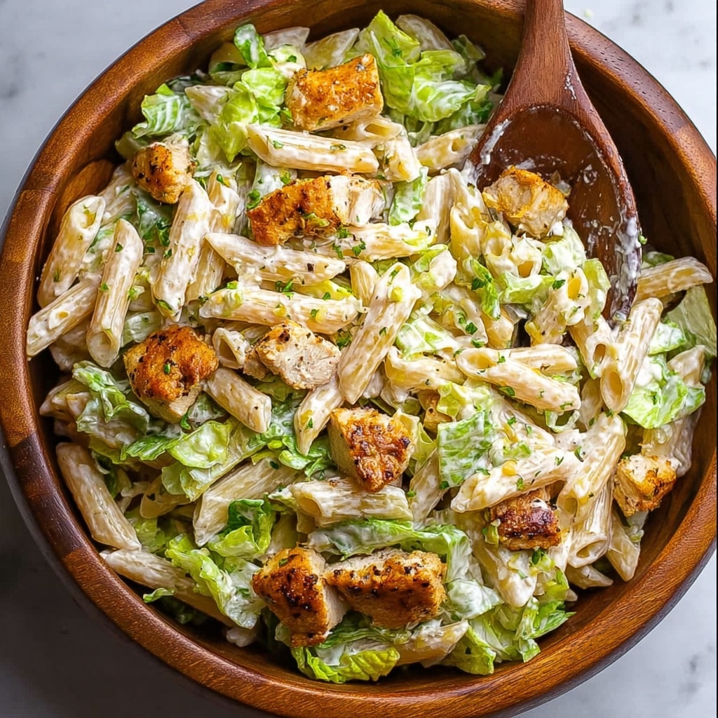 Chicken Caesar Pasta Salad: A Delicious Twist on a Classic Favorite Recipe - Recipe Image