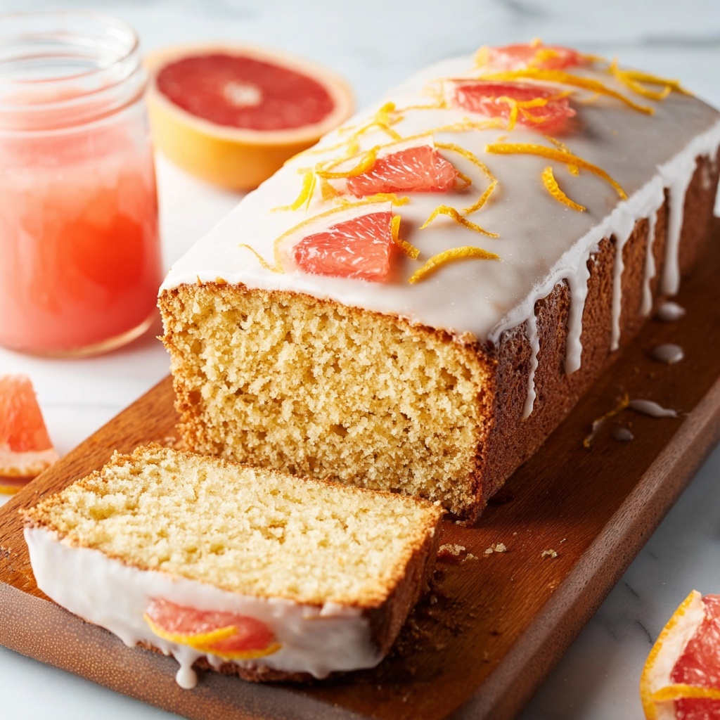 Moist Vegan Grapefruit Loaf Cake Recipe - Recipe Image