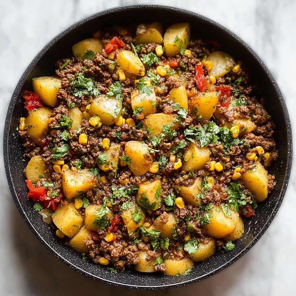 Best Mexican Ground Beef and Potato Skillet Recipe - Recipe Image