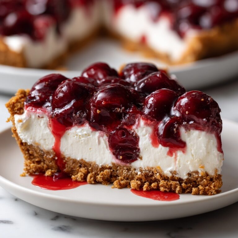 No-Bake Cherry Cheesecake Bars Recipe