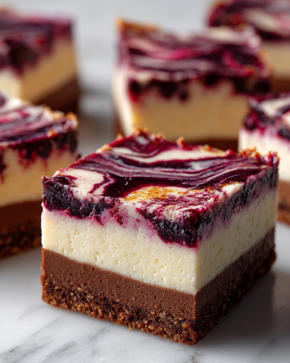 Blackberry Cheesecake Brownies Recipe - Recipe Image