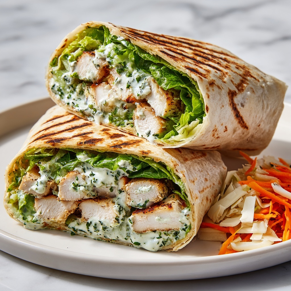 Chicken Caesar Wrap Recipe - Recipe Image