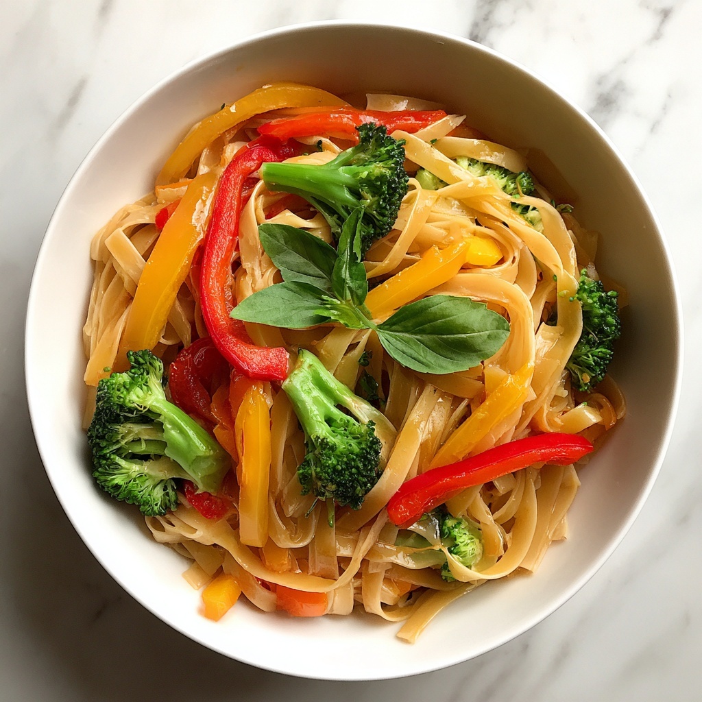 Thai Drunken Noodles: Spicy Stir-Fry with Vegetables and Basil Recipe - Recipe Image