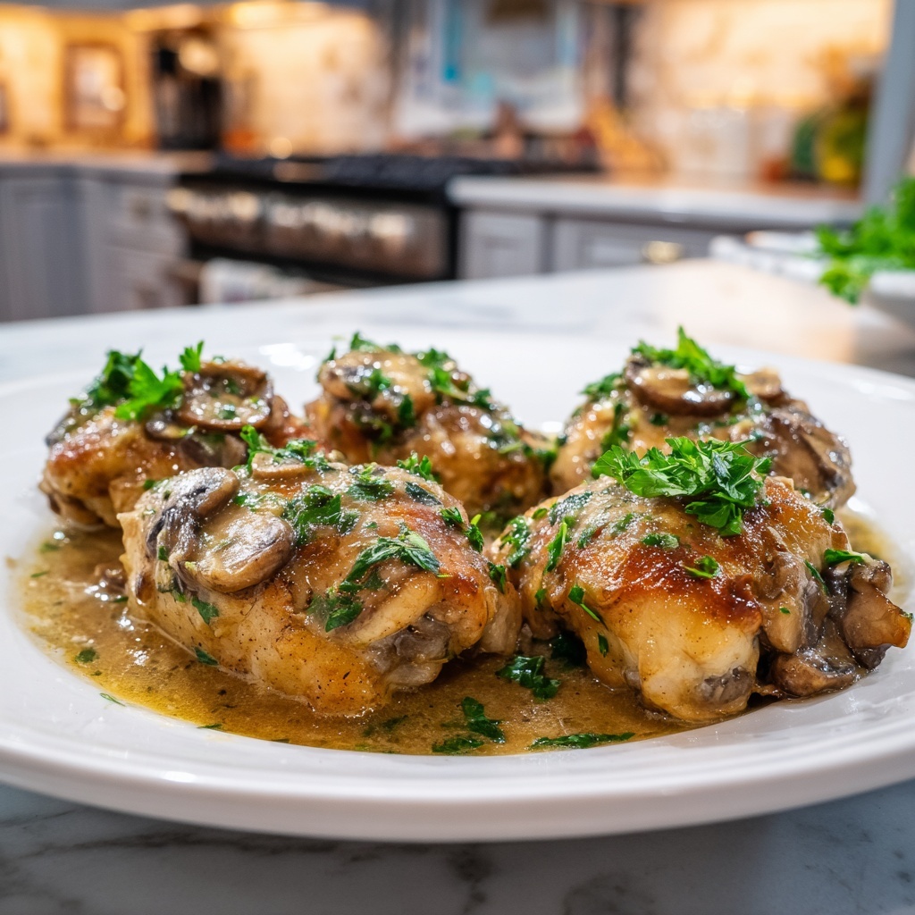 Mushroom Asiago Chicken: 7 Comforting Flavors to Savor Recipe - Recipe Image