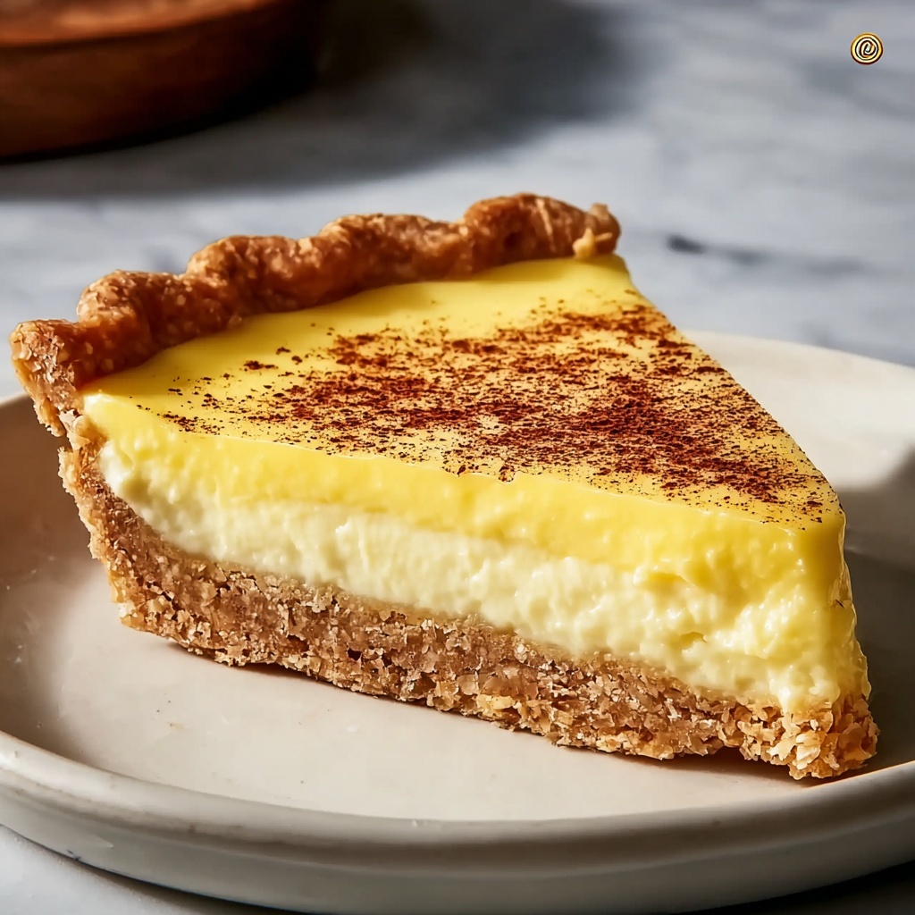 Egg Custard Pie Recipe - Recipe Image
