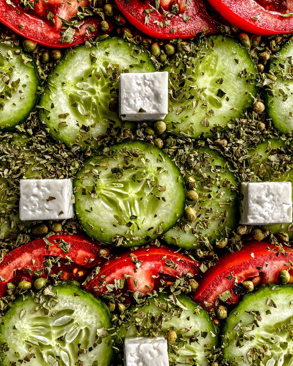 Simple Watermelon Cucumber Feta Salad Recipe - Recipe Image