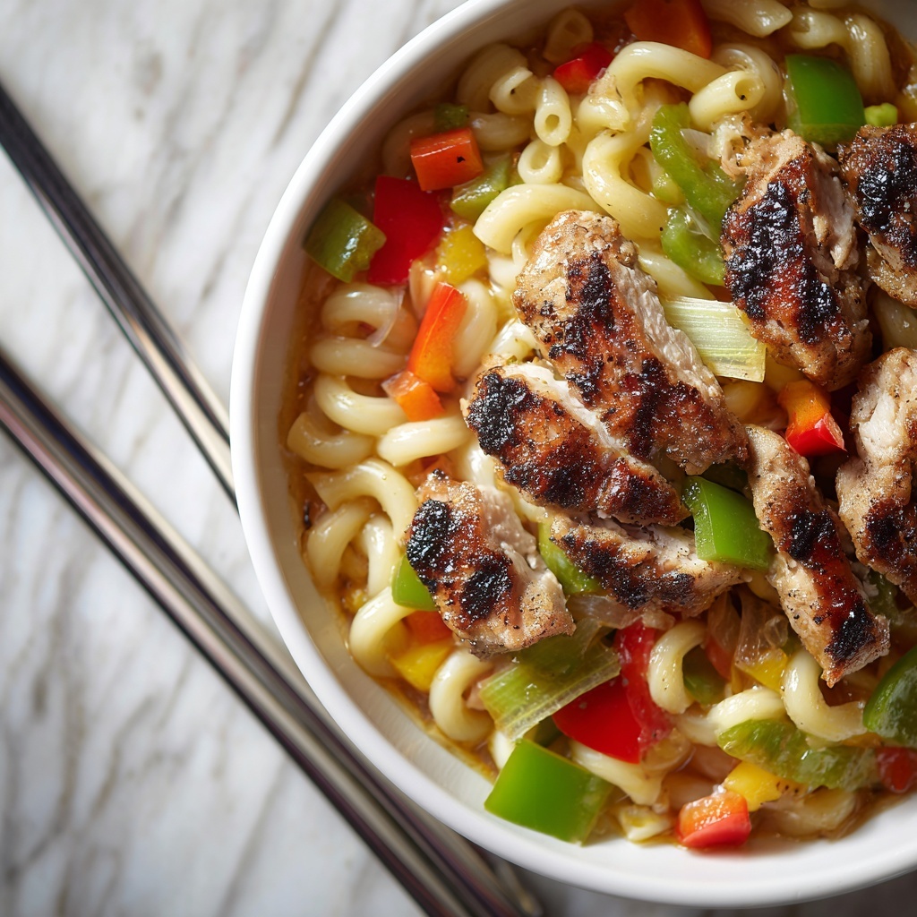 Sweet & Spicy Honey Pepper Chicken Mac Recipe - Recipe Image