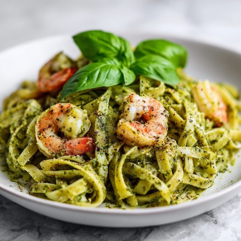 Creamy Pesto Shrimp Pasta: 25 Minutes to Culinary Bliss Recipe