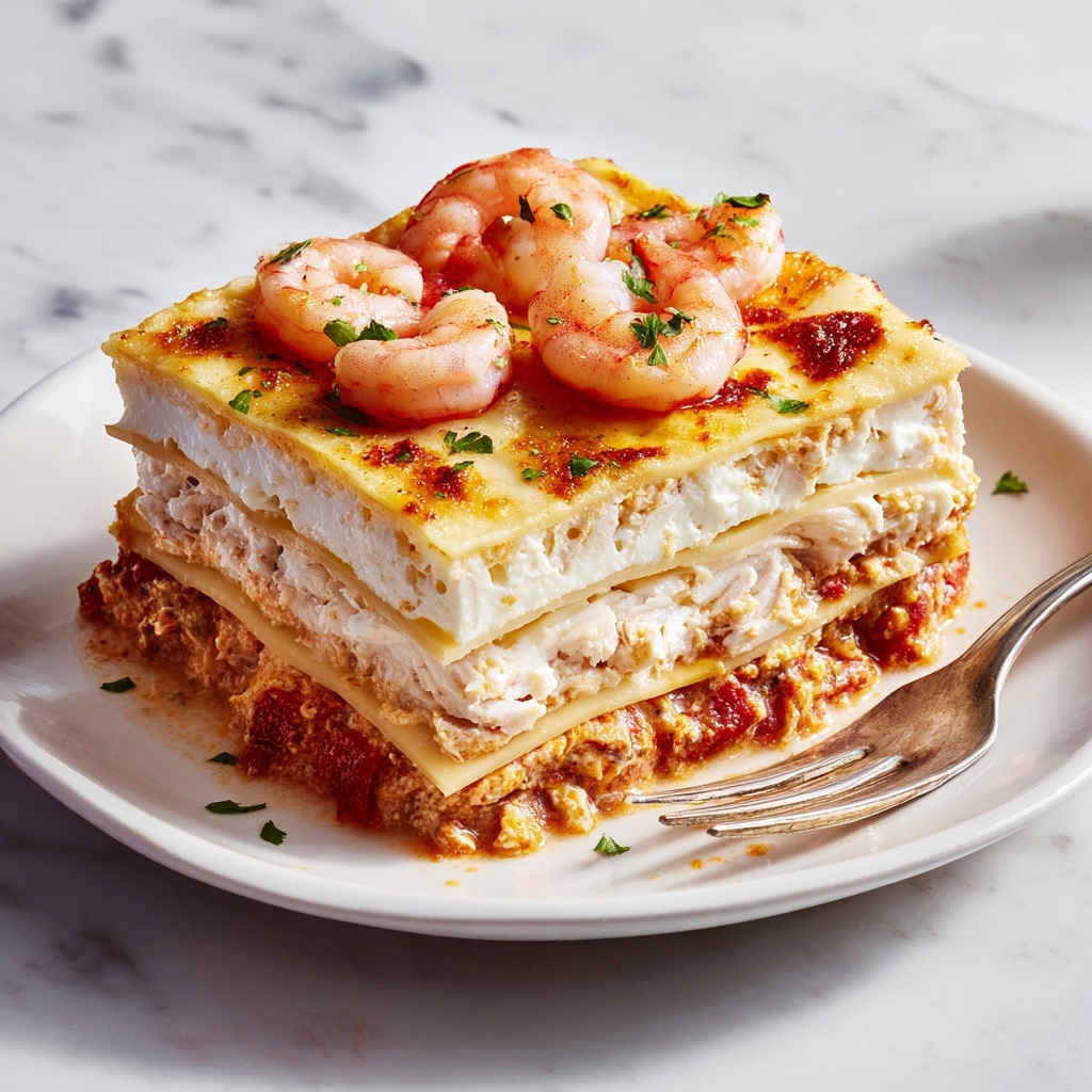 Shrimp Crab Lasagna: 5 Steps to Pure Seafood Bliss Recipe - Recipe Image