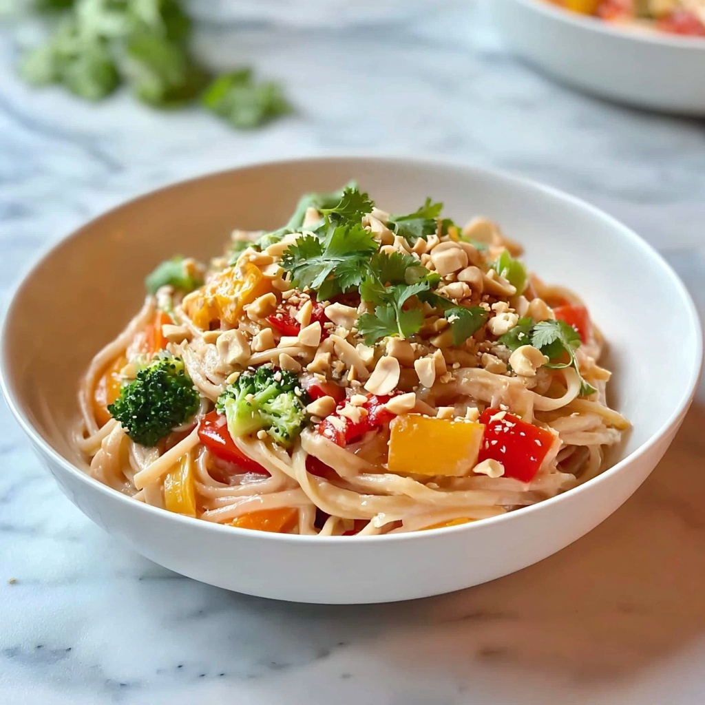 Thai Peanut Chicken Noodle Bowls Recipe - Recipe Image