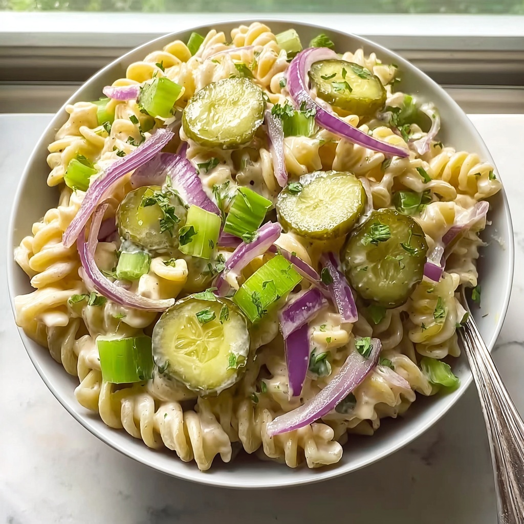 Dill Pickle Pasta Salad Recipe - Recipe Image