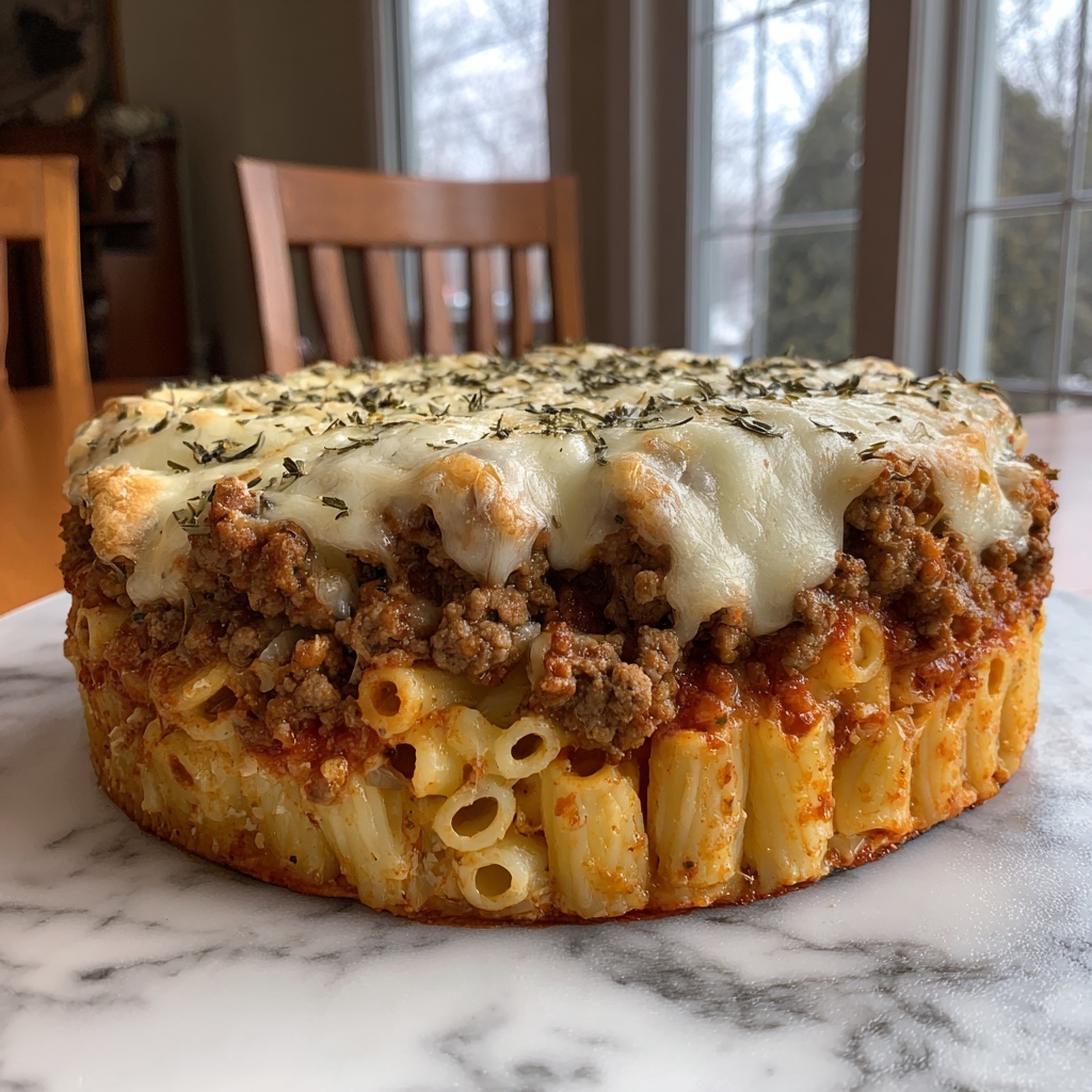 Baked Ziti with Ground Beef and Ricotta Recipe - Recipe Image