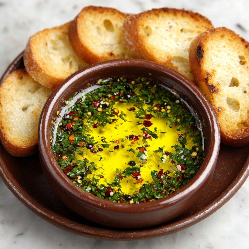 Garlic Olive Oil Dip: 5 Simple Steps to Irresistible Flavor Recipe - Recipe Image