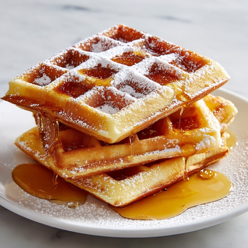 Easy Homemade Waffles Recipe - Recipe Image