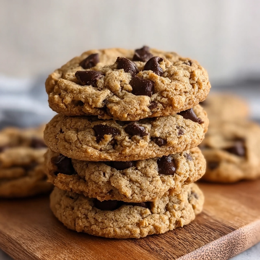 Salted Tahini Oatmeal Chocolate Chip Cookies Recipe - Recipe Image