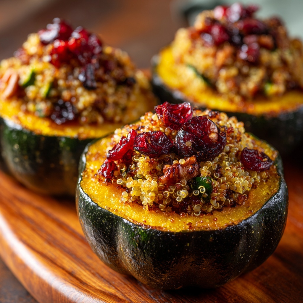 Roasted Acorn Squash with Quinoa Stuffing Recipe - Recipe Image