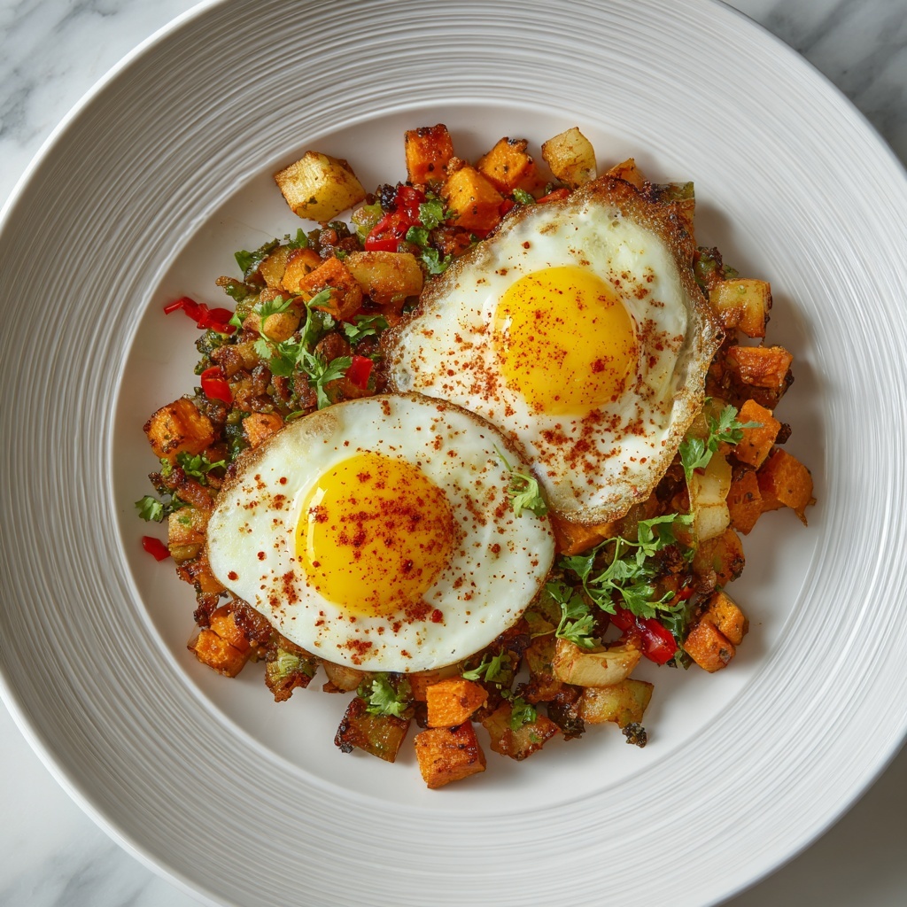 Sweet Potato Hash with Fried Eggs Recipe - Recipe Image
