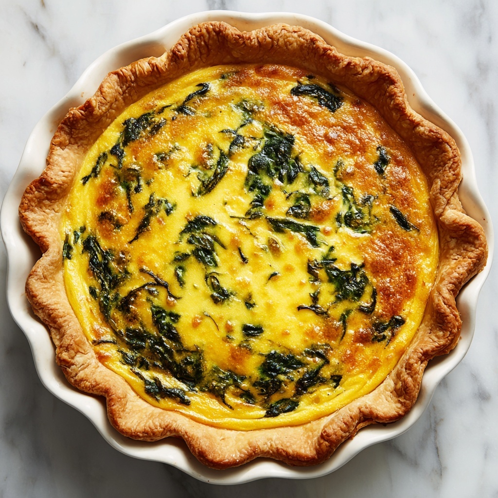 Pumpkin and Spinach Quiche Recipe - Recipe Image
