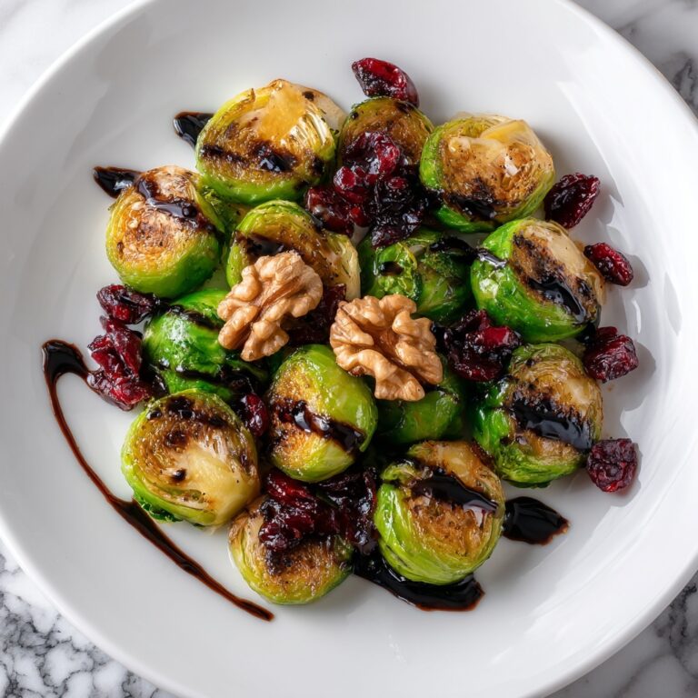 Roasted Brussels Sprouts with Cranberries and Walnuts Recipe