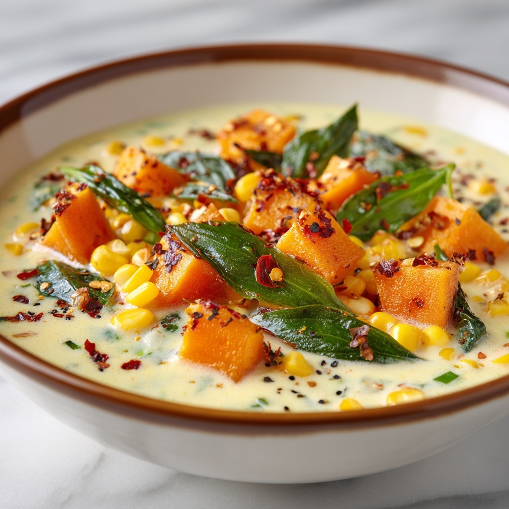 Sweet Potato and Corn Chowder Recipe - Recipe Image