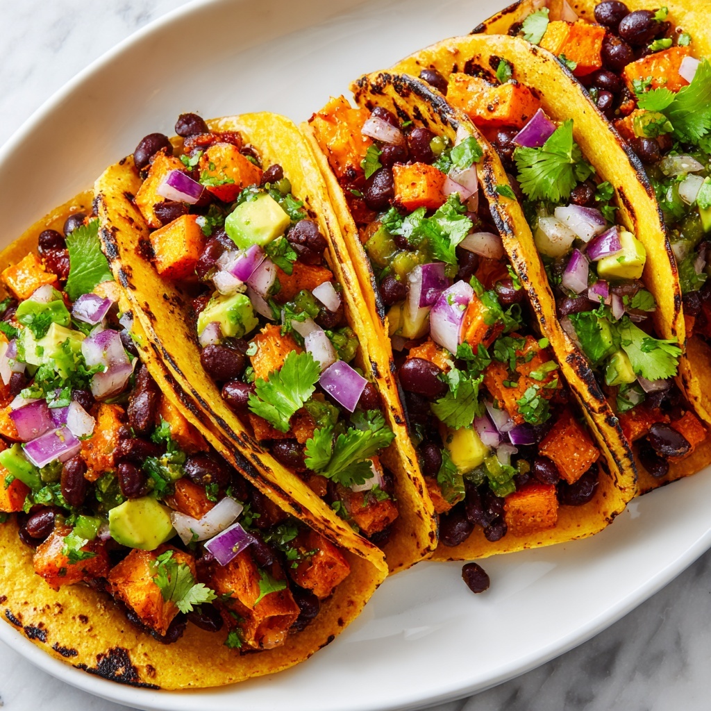 Sweet Potato Black Bean Tacos Recipe - Recipe Image