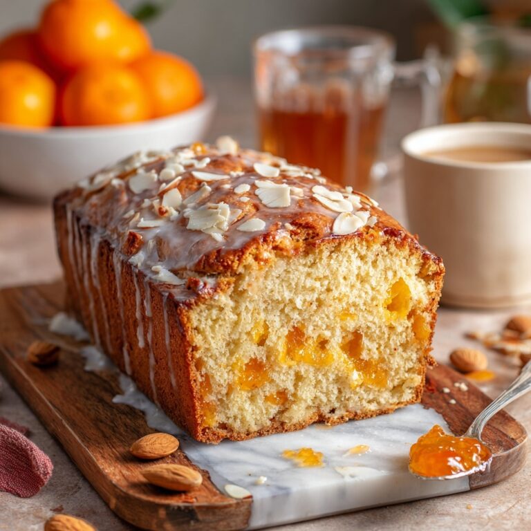 Sticky Apricot & Almond Cake with Honey Drizzle Recipe