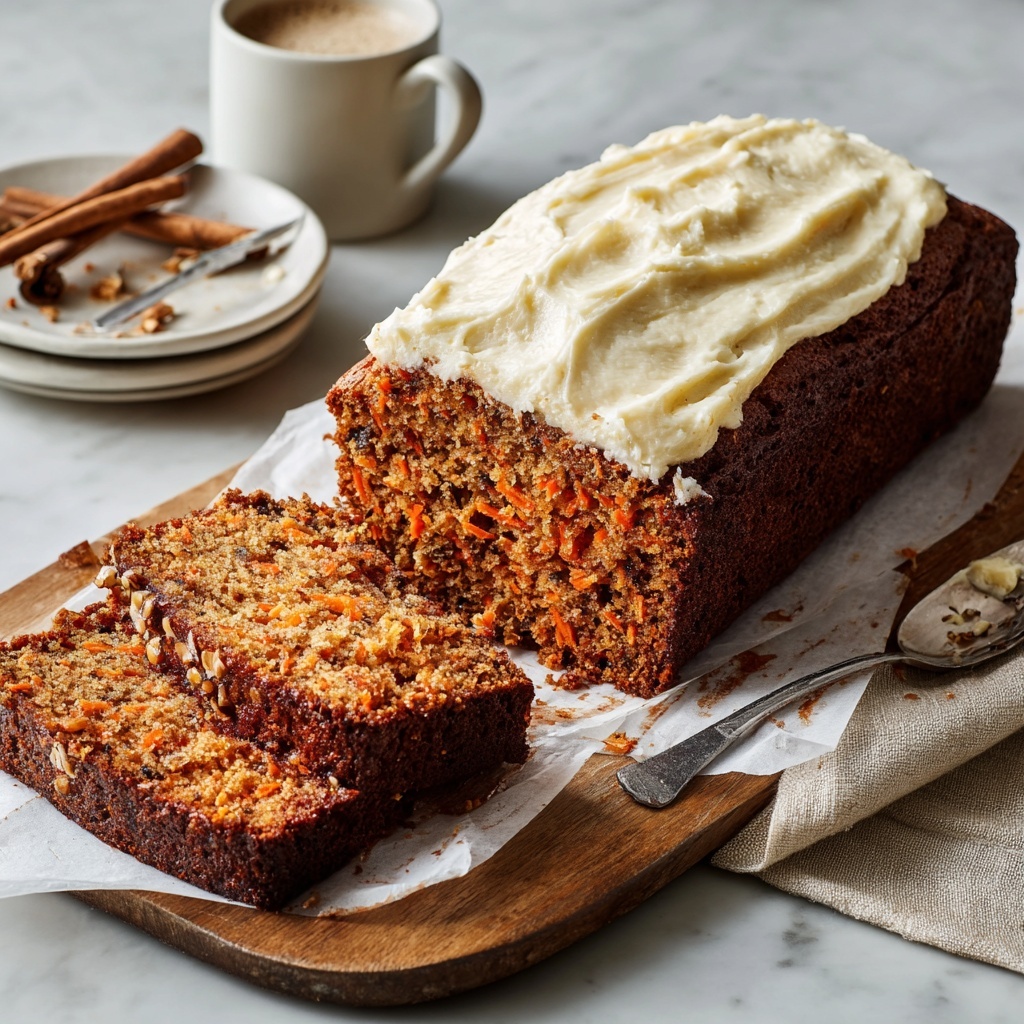 Spiced Carrot & Date Loaf with Maple Cream Recipe - Recipe Image
