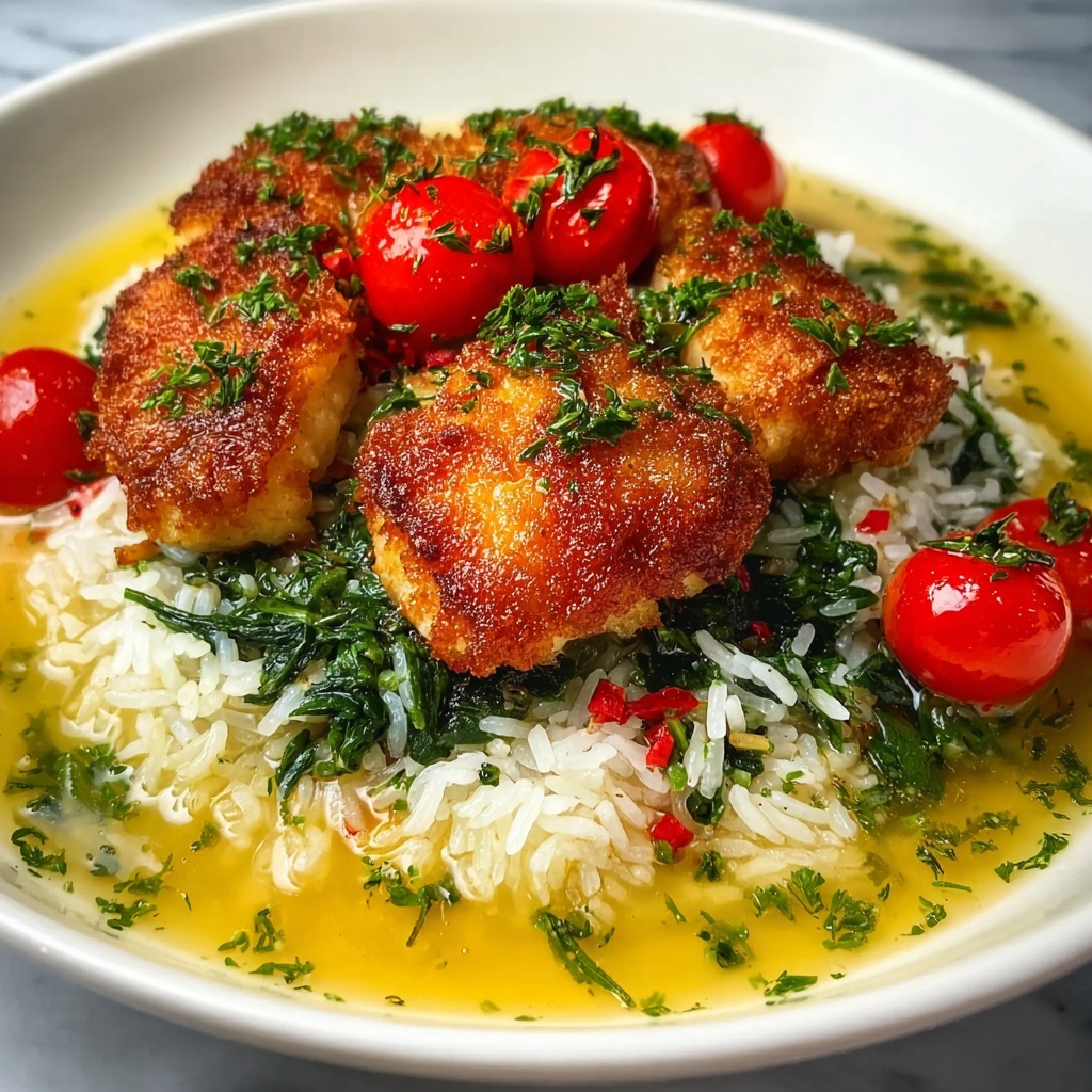 One-Pot Salmon and Rice with Cherry Tomatoes and Spinach Recipe - Recipe Image