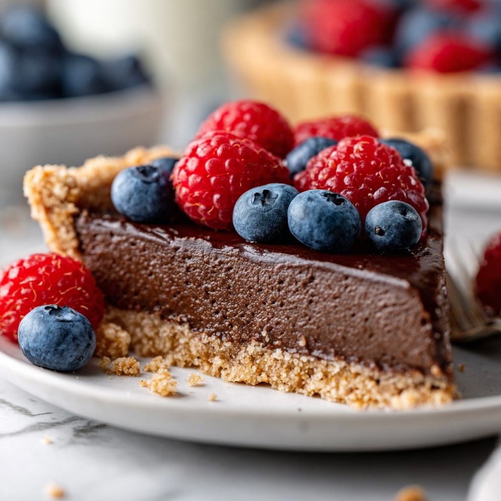 Vegan Chocolate Pie: 5 Steps to Pure Bliss Recipe - Recipe Image