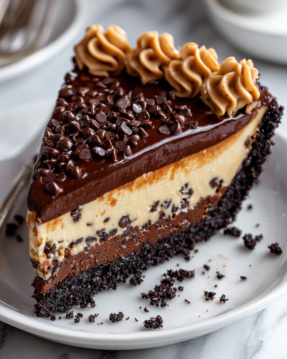 Chocolate Peanut Butter Temptation Pie Recipe - Recipe Image