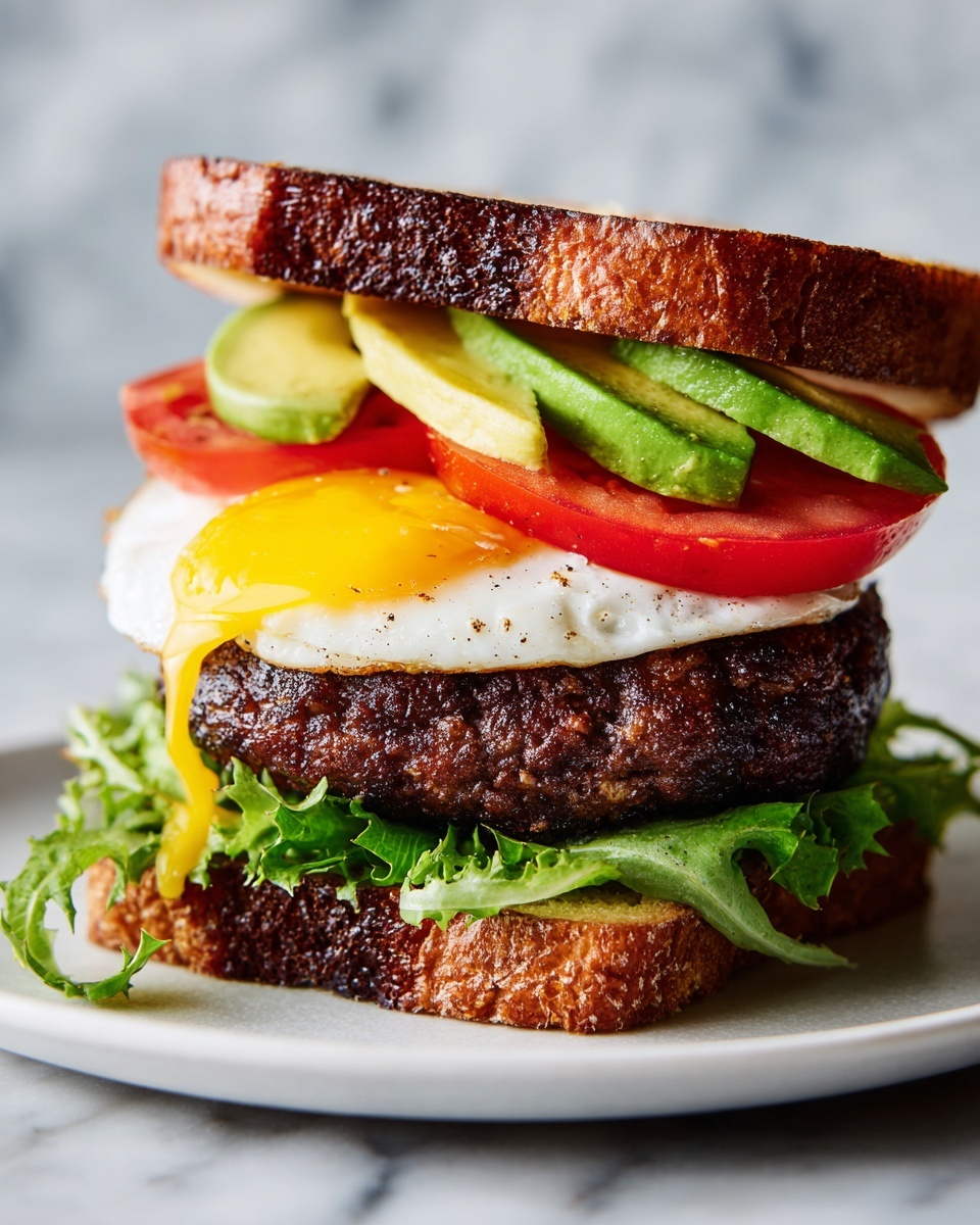 Easy Vegetarian Breakfast Egg Sandwich Recipe - Recipe Image