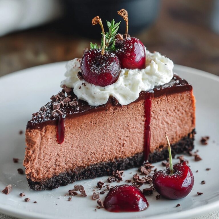 Chocolate Cherry Cheesecake Recipe
