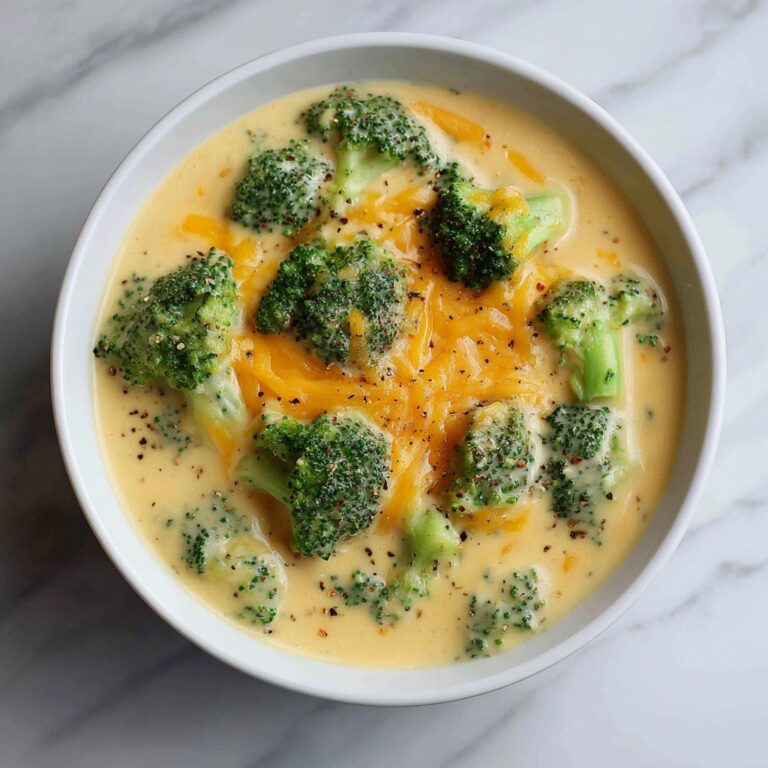 High Protein Broccoli Cheddar Soup Recipe