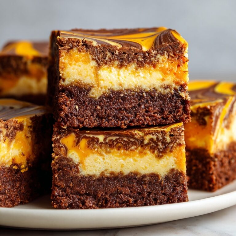 Halloween Swirl Cream Cheese Brownies Recipe
