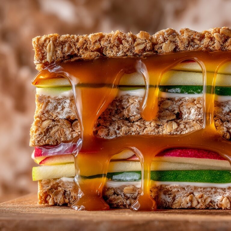 Peanut Butter Apple Granola Sandwiches Recipe