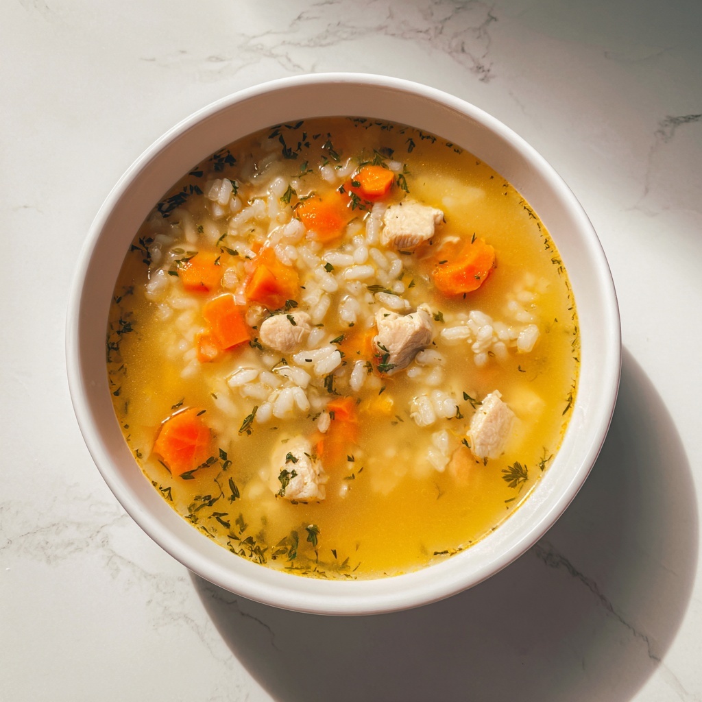 Greek Lemon Chicken and Rice Soup Recipe - Recipe Image