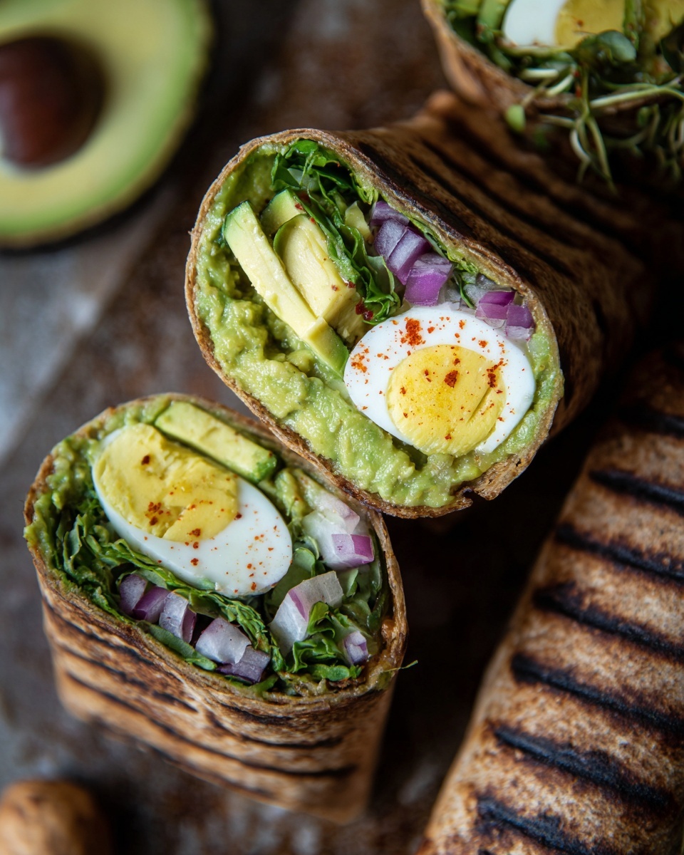 Avocado Egg Salad Roll-Ups Recipe - Recipe Image