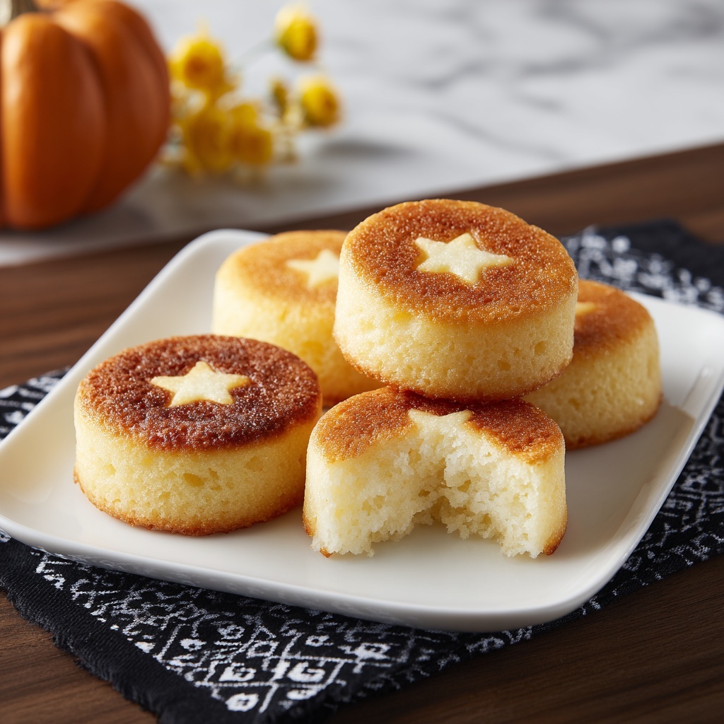 Pumpkin Manju Sweets with Sweet Potato and Pine Nut Filling Recipe - Recipe Image