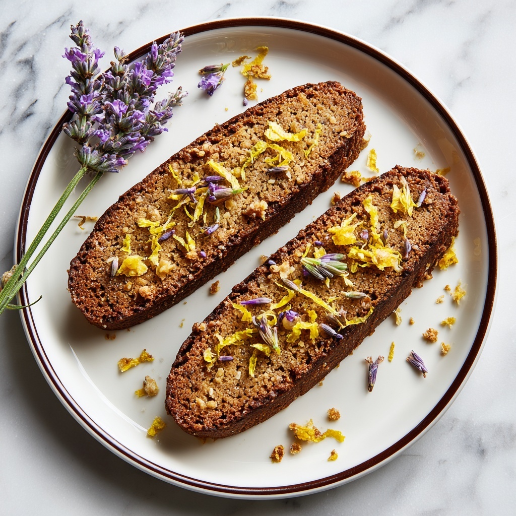 Lavender Pistachio Biscotti Cookies Recipe - Recipe Image