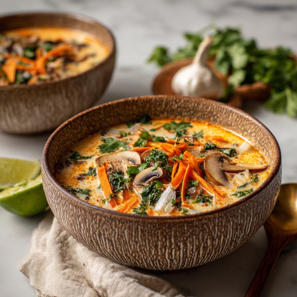 Savory Slow Cooker Tom Kha Soup That Warms Every Soul Recipe - Recipe Image